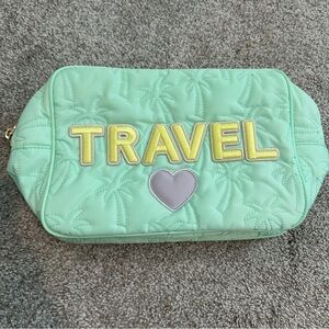 Stoney Clover Lane Puffy “Travel” Pouch GUC Sewn Patches